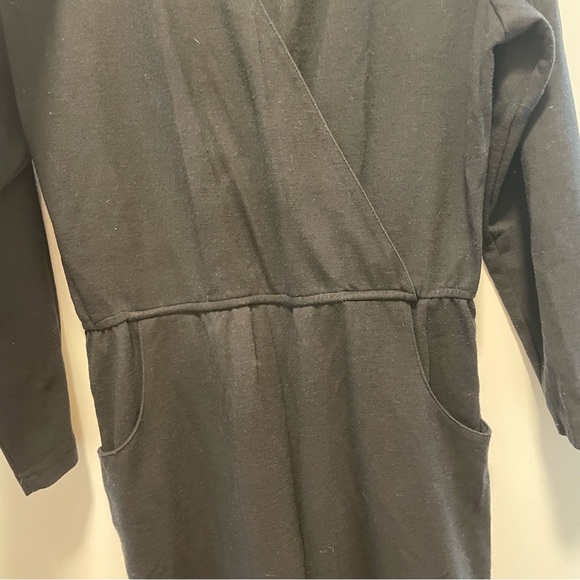 Vintage black jersey jumpsuit - Picture 5 of 8